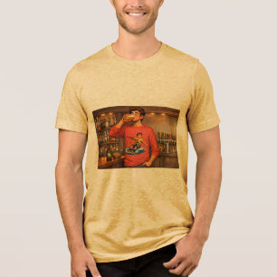 T-shirt En Tri-matière Type qui boit une IPA avec un maillot de wakeboard