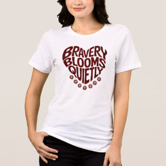 T-shirt En Tri-matière Typographie de fleur inspirante rétro