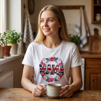 Typographie MAMA avec drapeau britannique et couro
