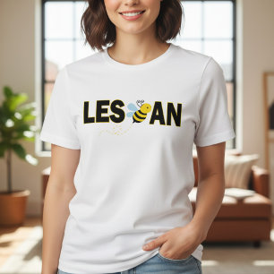T-shirt En Tri-matière Typographie Moderne Mignonne Lesbienne Fière LGBT