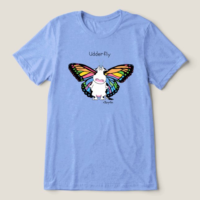 T-shirt En Tri-matière UDDERFLY par Sandra Boynton (Design Recto)