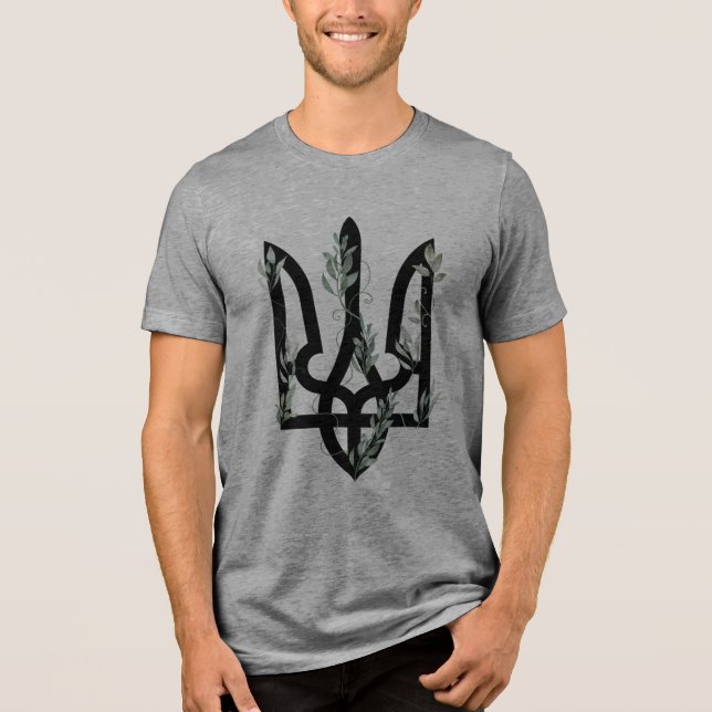 T-shirt En Tri-matière UKRAINE. Trident. Ukrainian Coat of Arms.  (Recto)