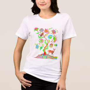 T-shirt En Tri-matière Un arbre de vie, un oiseau, et un fief