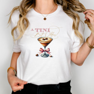T-shirt En Tri-matière Un peu plus vieux Espresso Martini rose noeud