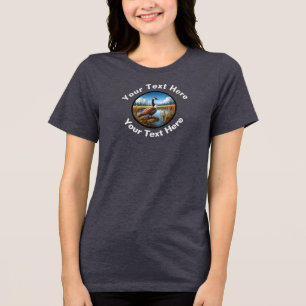 T-shirt En Tri-matière Une belle oie canadienne avec texte personnalisé