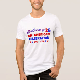 T-SHIRT EN TRI-MATIÈRE UNE CÉLÉBRATION AMÉRICAINE : L'ESPRIT DU 26