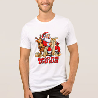 T-shirt En Tri-matière Une mauvaise journée pour le Père Noël Funny Noël