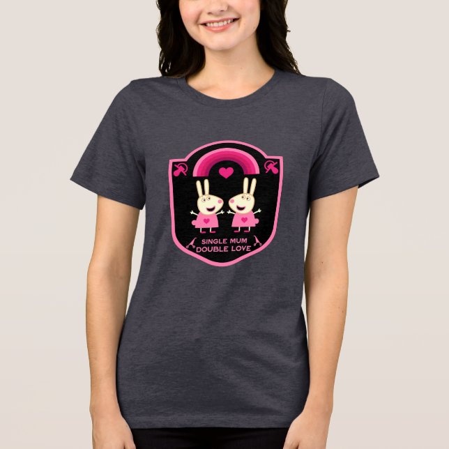 T-shirt En Tri-matière Une Mum De Jumeaux (Recto)