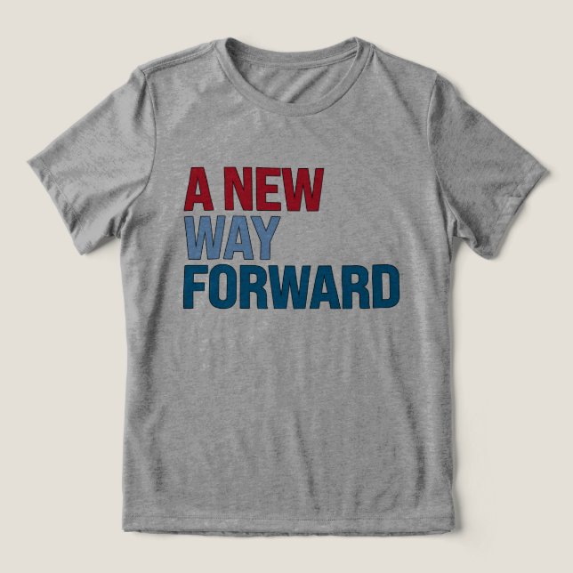 T-shirt En Tri-matière Une nouvelle voie à suivre (Design Recto)