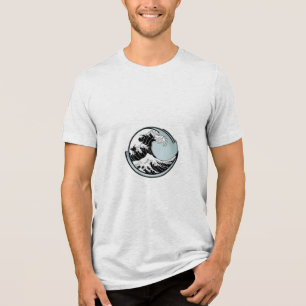 T-shirt En Tri-matière Une vague unique s'enroulant
