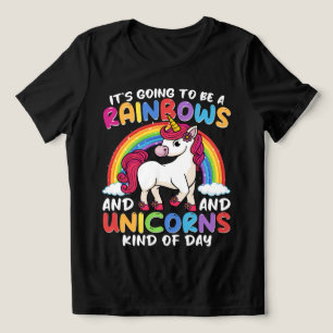 T-shirt En Tri-matière Unicorn Cute Whimsical Funny Rainbows Et Unicorns