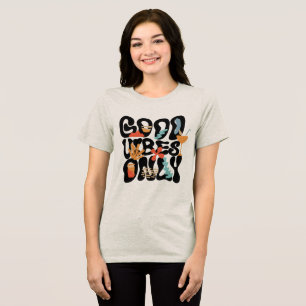 T-shirt En Tri-matière Uniquement de bonnes vibrations Cocktail Tropical