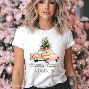 T-shirt En Tri-matière Vacances de Noël super Rétro