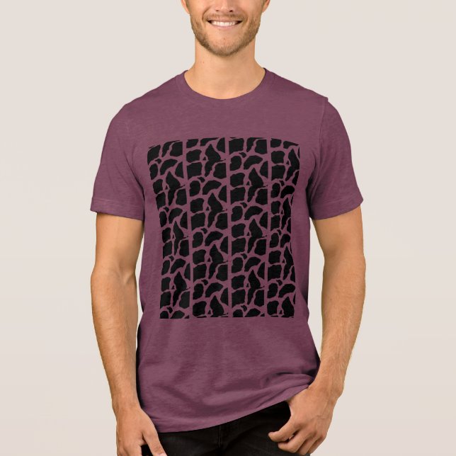 T-shirt En Tri-matière Vagues Abstraites de sérénité (Recto)
