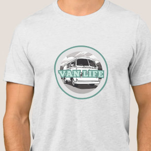T-shirt En Tri-matière Van Life, aqua design