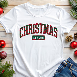 T-shirt En Tri-matière Varsité de Noël Style Férié
