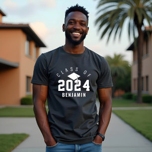 T-shirt En Tri-matière Varsity Style Graduate Class of 2022 Nom personnal
