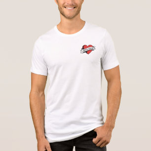 T-shirt En Tri-matière Véritable amour Tatouage Coeur   Design romantique