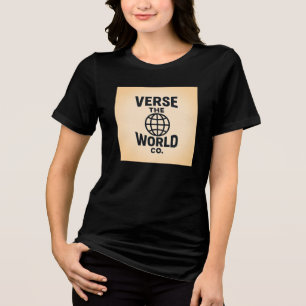 T-shirt En Tri-matière Verse Le Monde Bella+Canvas Tee Tri-Mend Femme