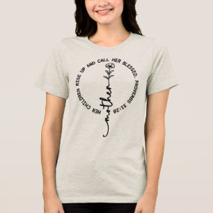 T-shirt En Tri-matière Verset de la Bible pour la fête des mères