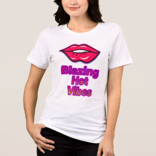 T-shirt En Tri-matière Vibes chaudes Blazing Bella+Canvas Tri-Blend pour