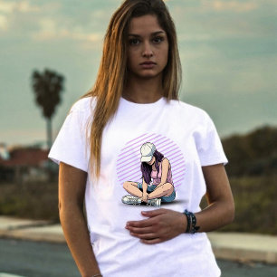 T-shirt En Tri-matière Vibes de rue décontractées