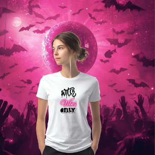 T-shirt En Tri-matière vibes de sorcière rose seulement halloween typogra