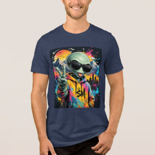 T-shirt En Tri-matière Vibrations d'Alien Drôles