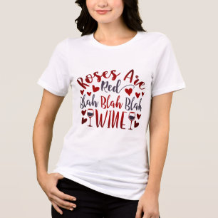 T-shirt En Tri-matière Vin de la Saint-Valentin amusant et moderne