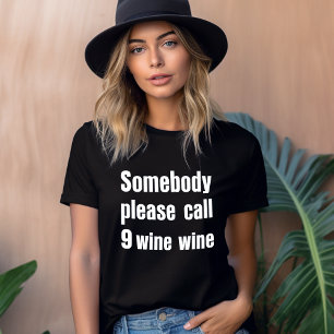 T-shirt En Tri-matière Vin drôle Urgence Typographie moderne