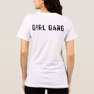 T-shirt En Tri-matière Vintage Girl Gang Retro Design esthétique