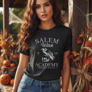 T-shirt En Tri-matière Vintage Salem Witch Academy Halloween