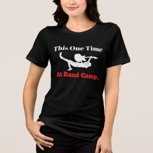 T-shirt En Tri-matière Vintage "Une fois au camp de musique" Tri-B Rock C