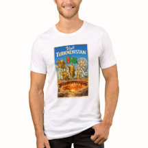 Visitez le Turkménistan - T Shirt de Voyage