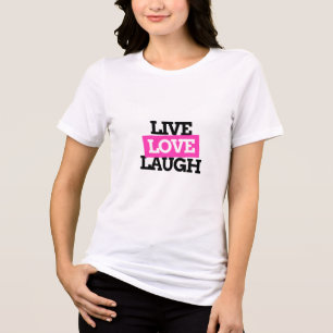 T-shirt En Tri-matière vivre,aimer,rire