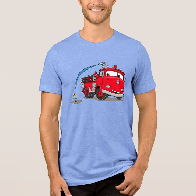 T-shirt En Tri-matière Voitures Camion Feu Rouge Disney (Recto)
