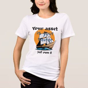 T-shirt En Tri-matière Votre actif est votre sauveur - Motivational Women