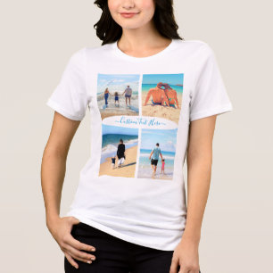 T-shirt En Tri-matière Votre collection de photos de famille Texte person
