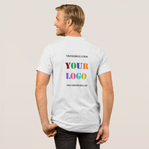 T-shirt En Tri-matière Votre entreprise Logo et Texte personnalisé