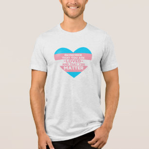 T-shirt En Tri-matière Vous êtes aimé Vous avez de l'importance (Coeur du