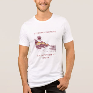 T-shirt En Tri-matière Vous savez où me trouver Retro Luxe Plage
