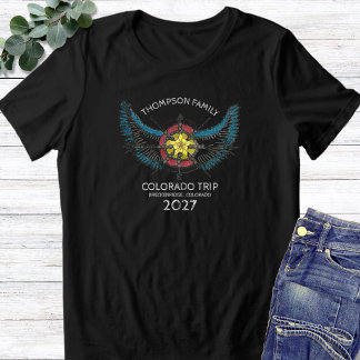 T-shirt En Tri-matière Voyage de Famille Colorado 2027 Groupe Corresponda