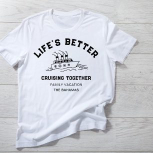 T-shirt En Tri-matière Voyage de vacances personnalisé Croisière en famil