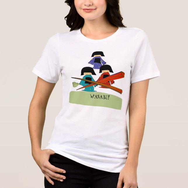 T-SHIRT  EN TRI-MATIÈRE WASABI ! (Recto)