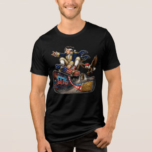 T-shirt En Tri-matière Washington Skateboarding 4 juillet Action