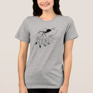 T-shirt En Tri-matière Web Spider & Illustration manuelle
