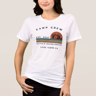 T-shirt En Tri-matière Week-end de camping personnalisé pour enterrement