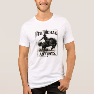 T-shirt En Tri-matière Western Cowboy Bucking Horse SVG Vintage Rodeo T