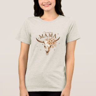 T-shirt En Tri-matière Western Graphic - Country Mama Tri-Blend Shirt