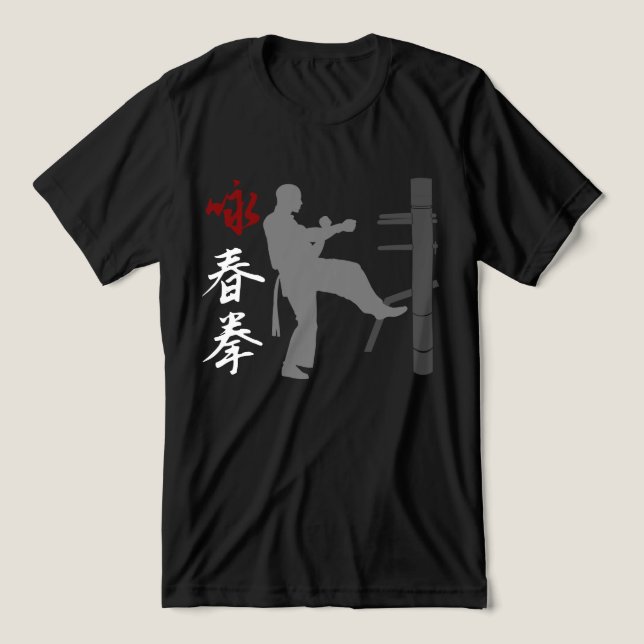 T-shirt En Tri-matière Wing Chun Kung Fu Tri-Blend (Design Recto)